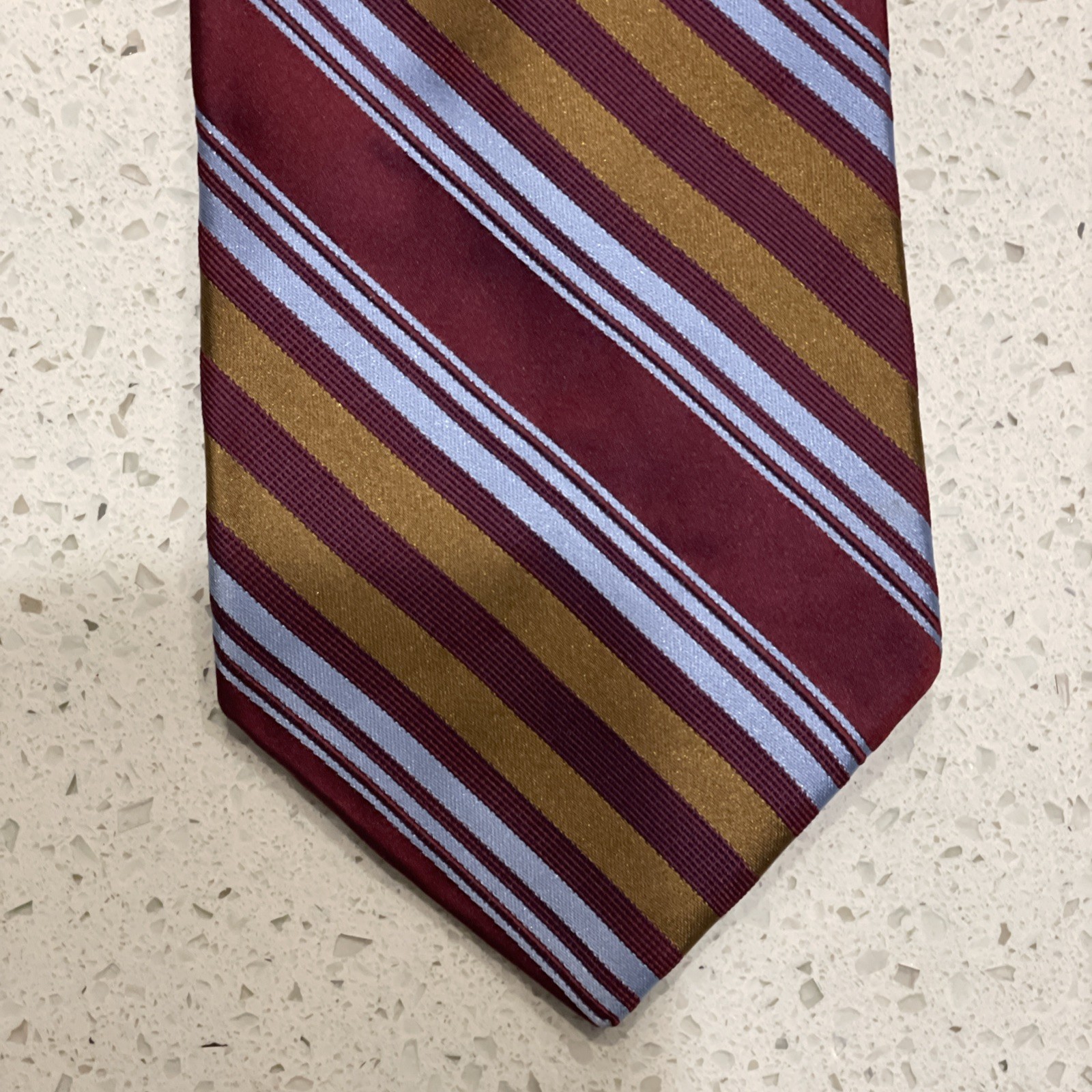 Hart Schaffner Marx Silk Ties Lot Geometric Medallion And Stripe 3pcs Multicolor