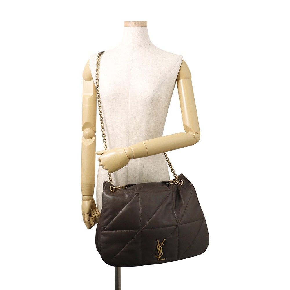 SAINT LAURENT PARIS Jamie 4.3 Chain Shoulder Bag Size Large Lambskin Light M…