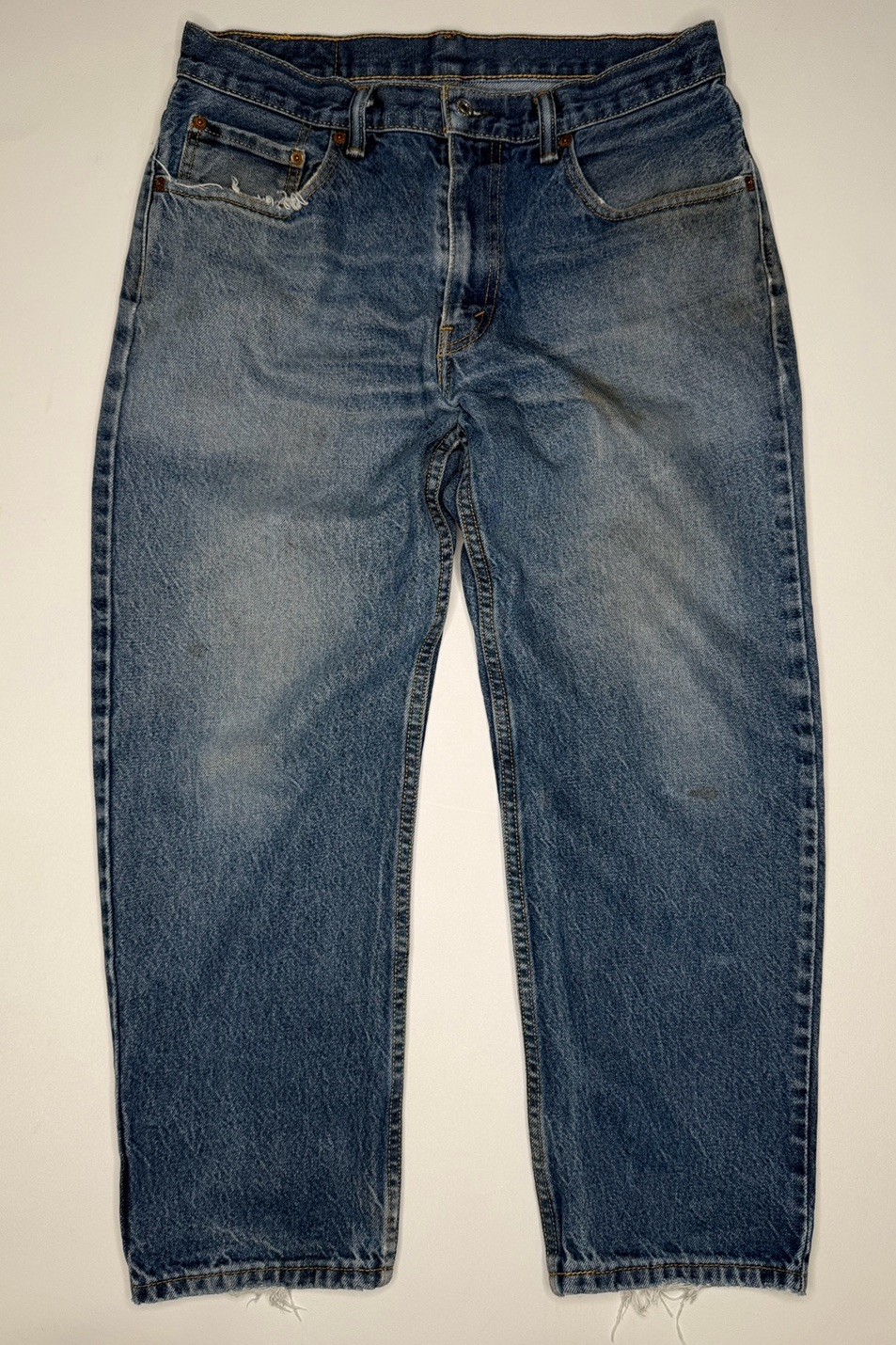 Vintage Levi’s 550 Relaxed Fit Tapered Denim Jeans Y2K Skate 34 x 28