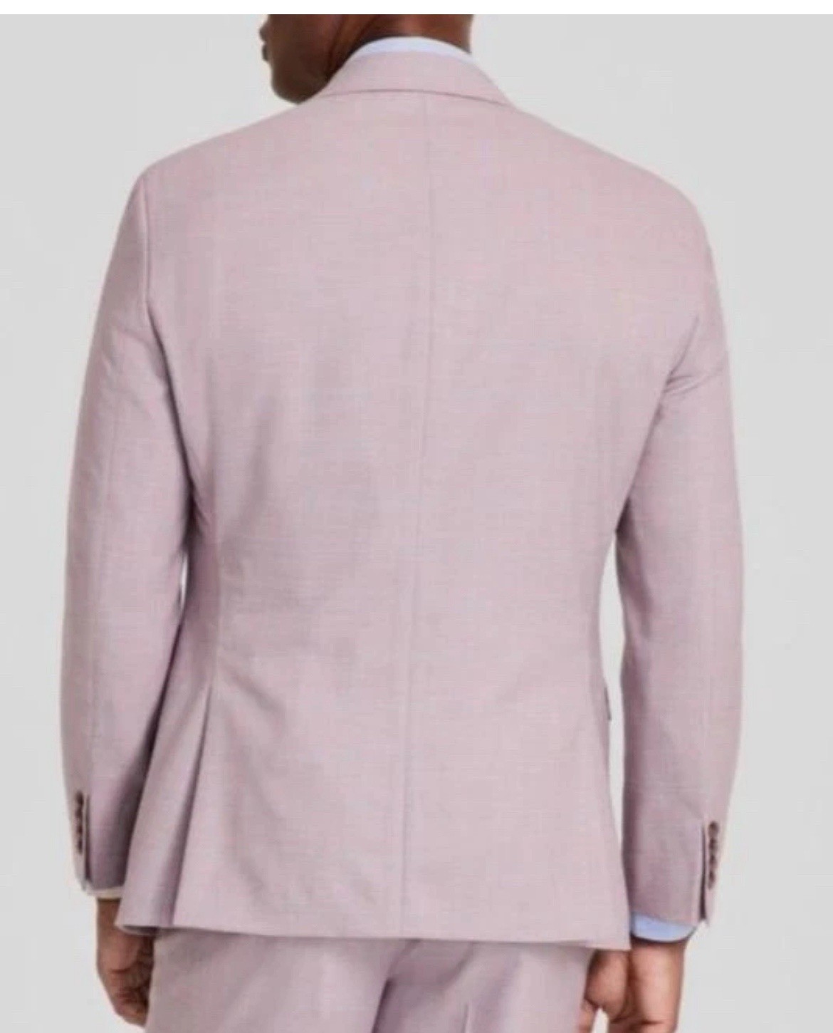 Tayion 44R Regular fit Suit Jacket Blazer Coat Pink Blue Windowpane New NWT