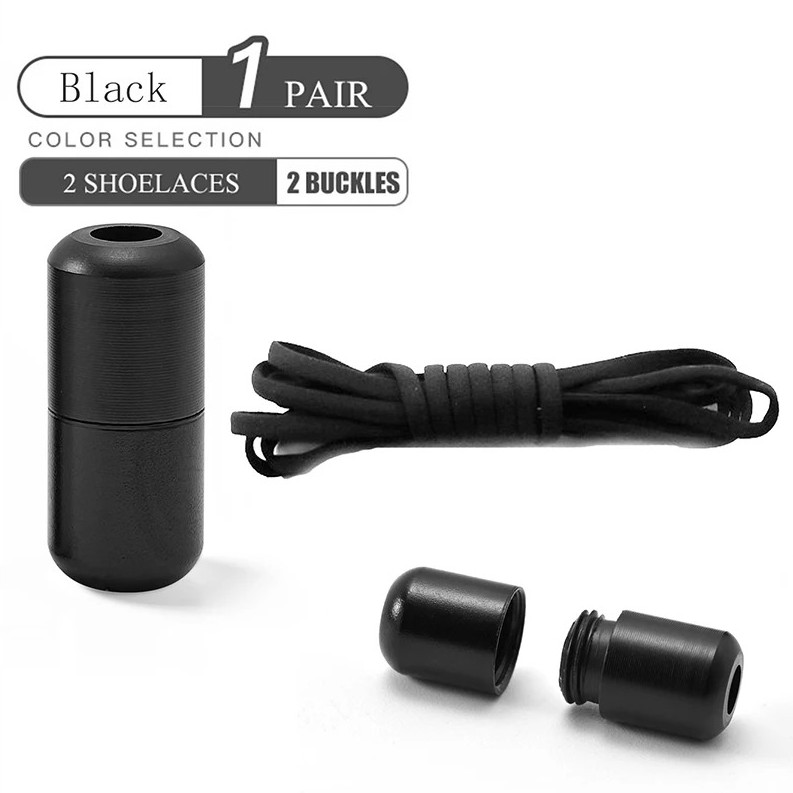 1 pair Elastic No Tie Shoelaces Quick Lock Sneaker Shoe Laces