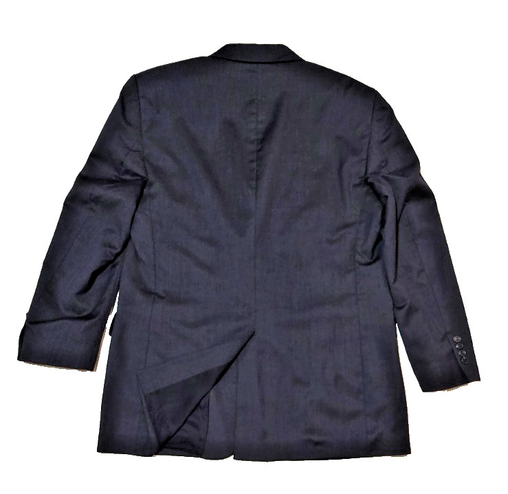Jos. A. Bank Traveler’s Collection 44 L Wool Charcoal Black Sport Coat Sharp!
