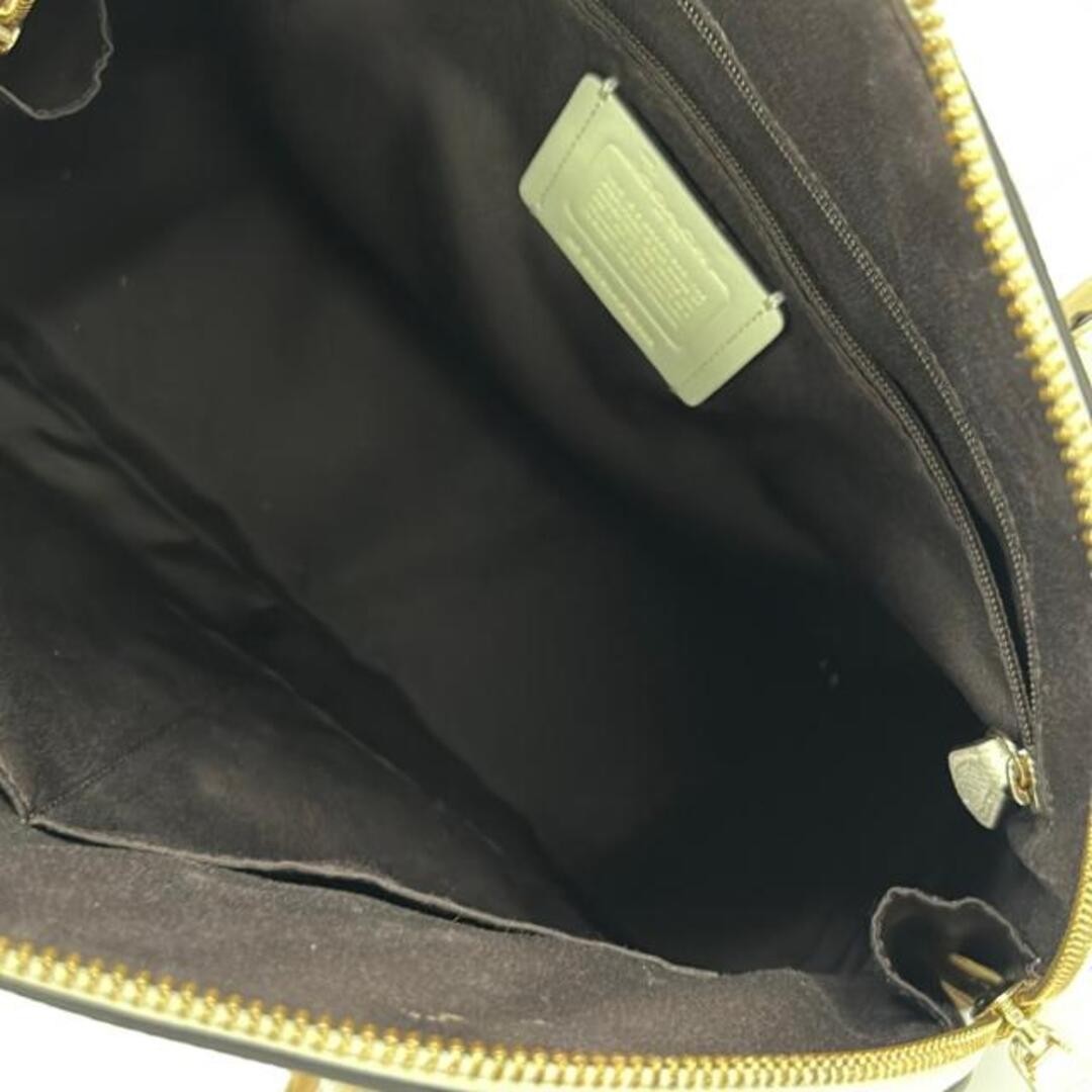 COACH Handbag F22300 Ivory Leather 5a