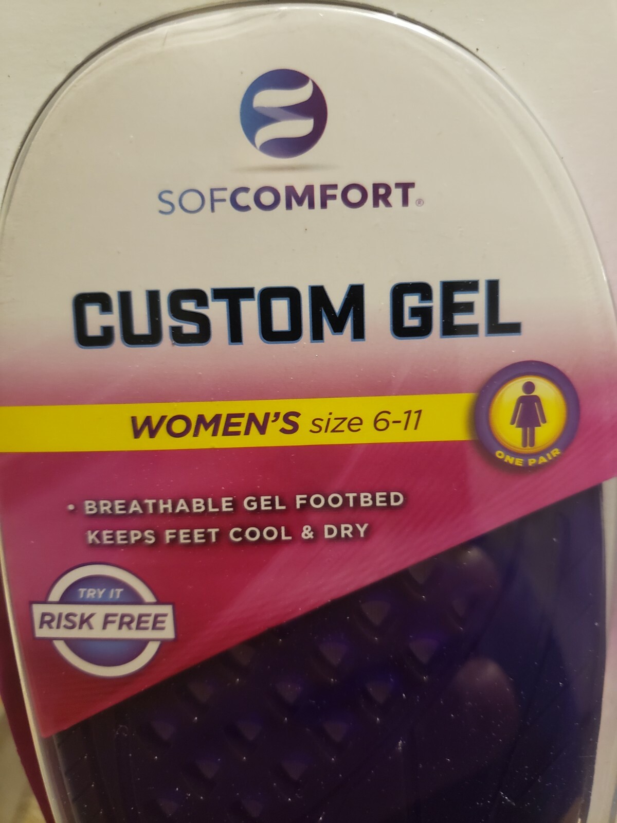 SofComfort Women’s Size 6-11 Custom Gel Insoles