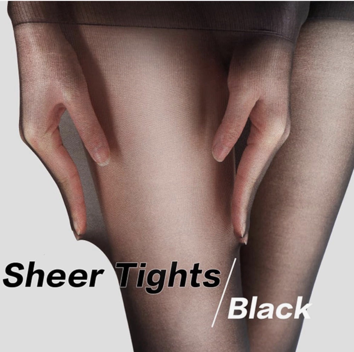 TWO-Unbelievable Durability Sheer Tights for Women, 20D High Waist Stocking – M