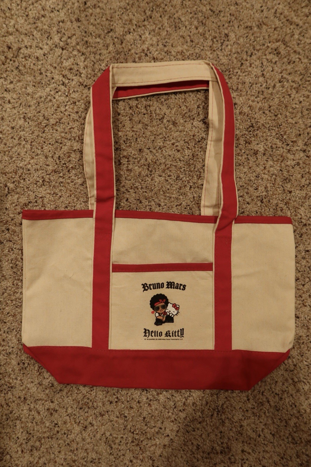 💖 Authentic Hello Kitty x Bruno Mars Tote Bag Romantic Tour Sanrio Pop Up Merch