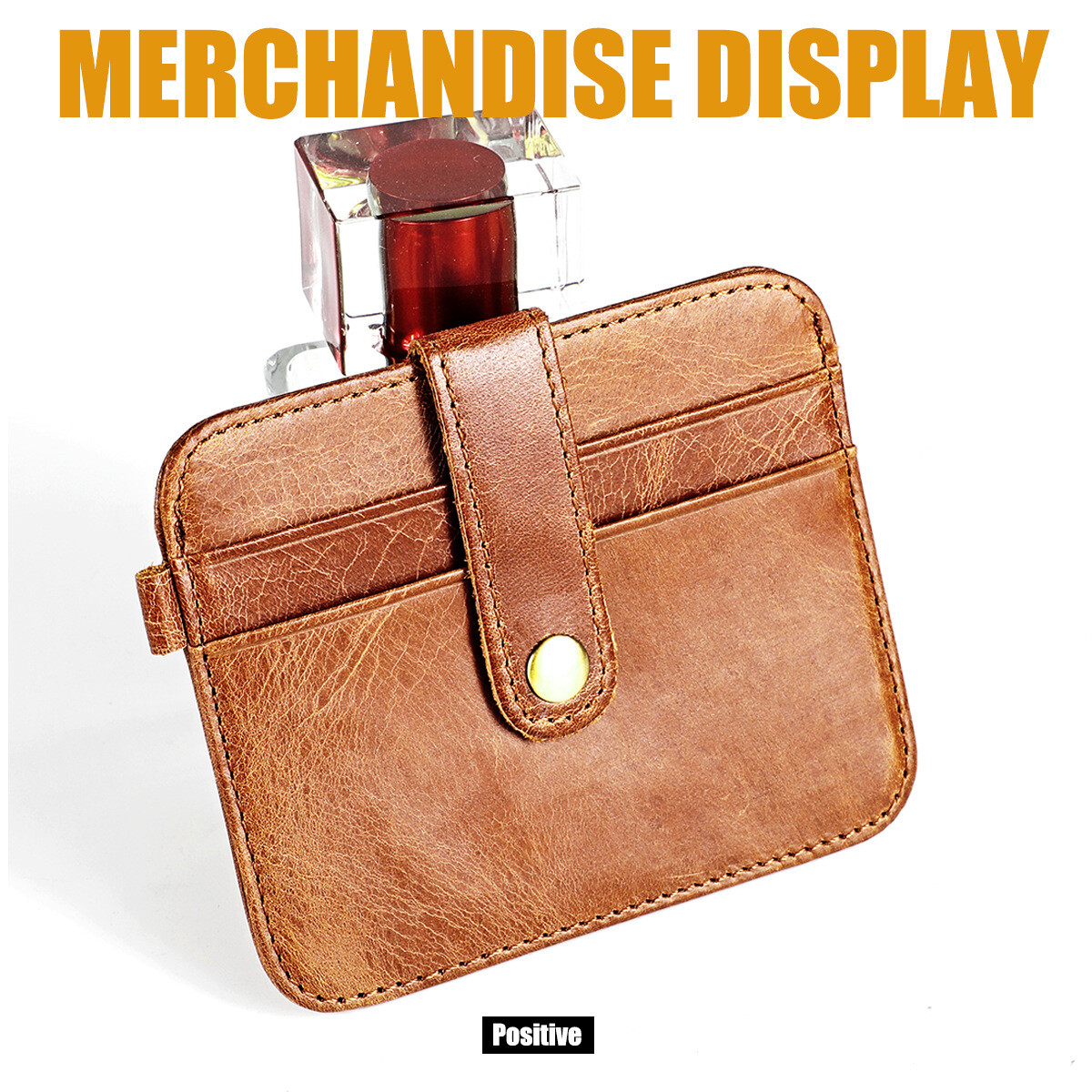 RFID Blocking Card Wallet with Hasp Coin Pocket Vintage Leather Small Wallet USA
