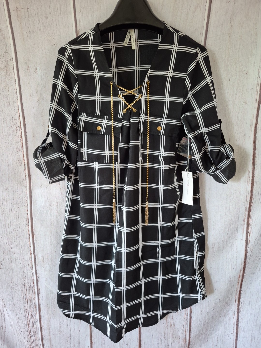 Live 4 Truth 3/4 Sleeve Shirt Dress Size M – NWT