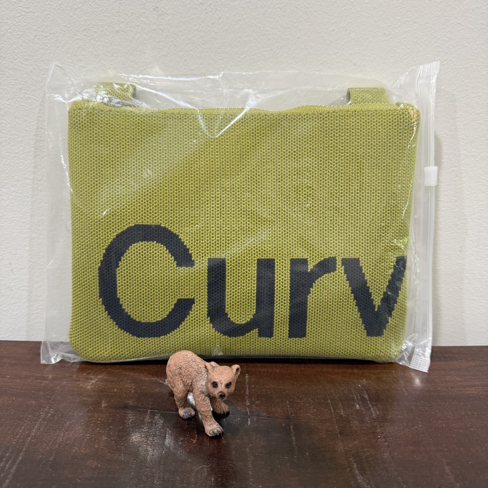 Curves Mini Knit Tote Bag Lemongrass Sean Brown NEW SHIPS TODAY