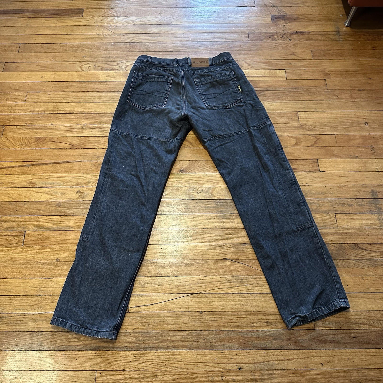 Sliders Kevlar Reinforced Motorcycle Jeans Mens 34×34 Black