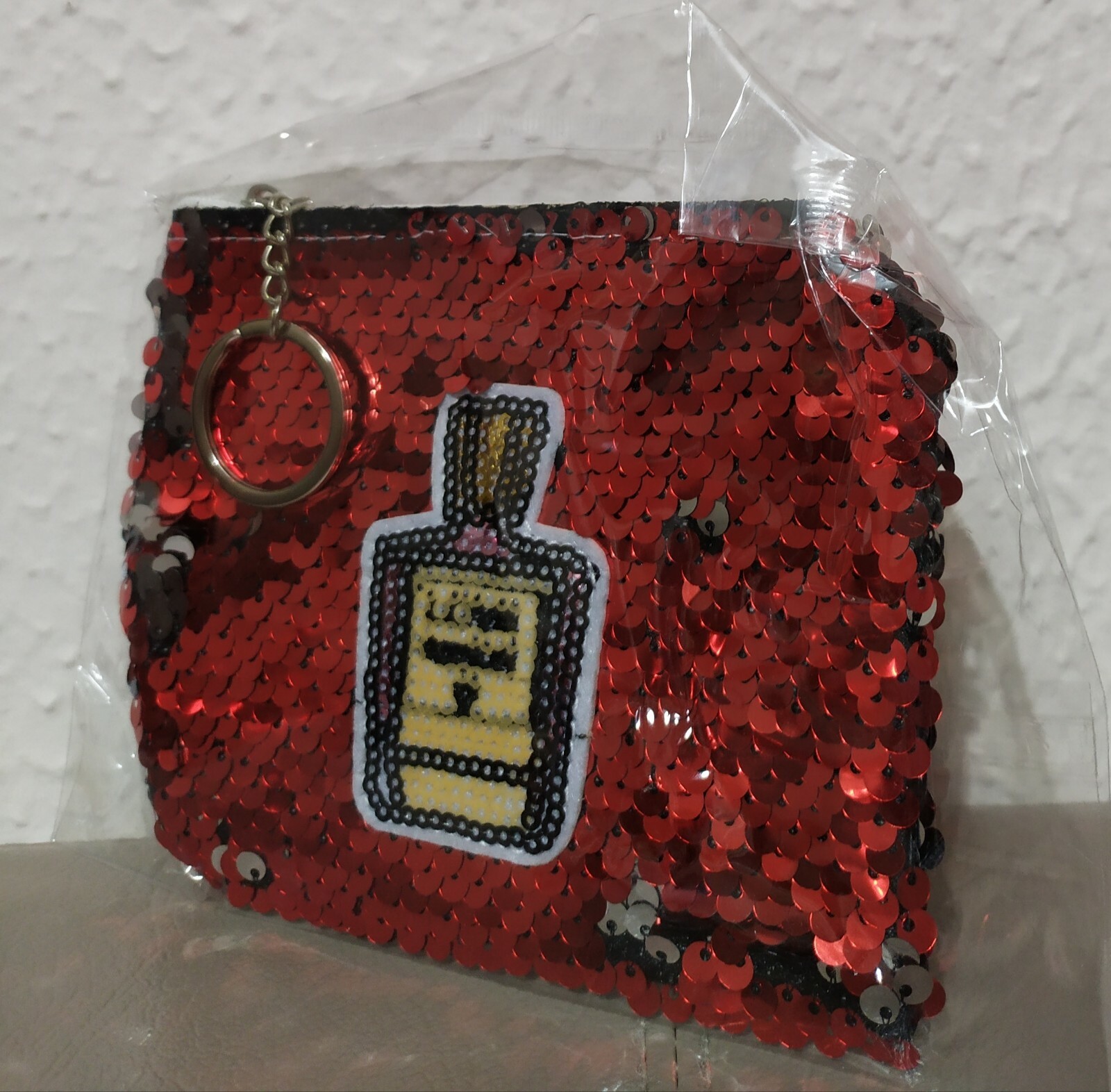 Keychain Clutch Perfume Coin Holder Objects Money Spin Shine China new