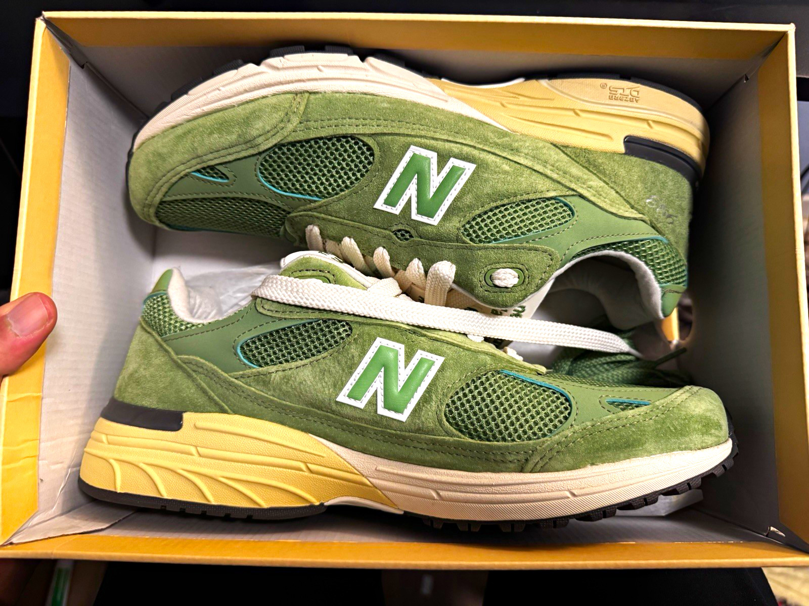 New Balance Teddy Santis x 993 Made in USA Chive/Sea Salt Suede U993GW