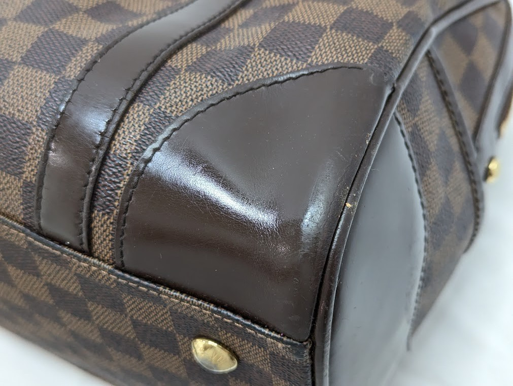LOUIS VUITTON Damier Ebene Berkeley Hand Bag N52000 DU0093 Authentic LV
