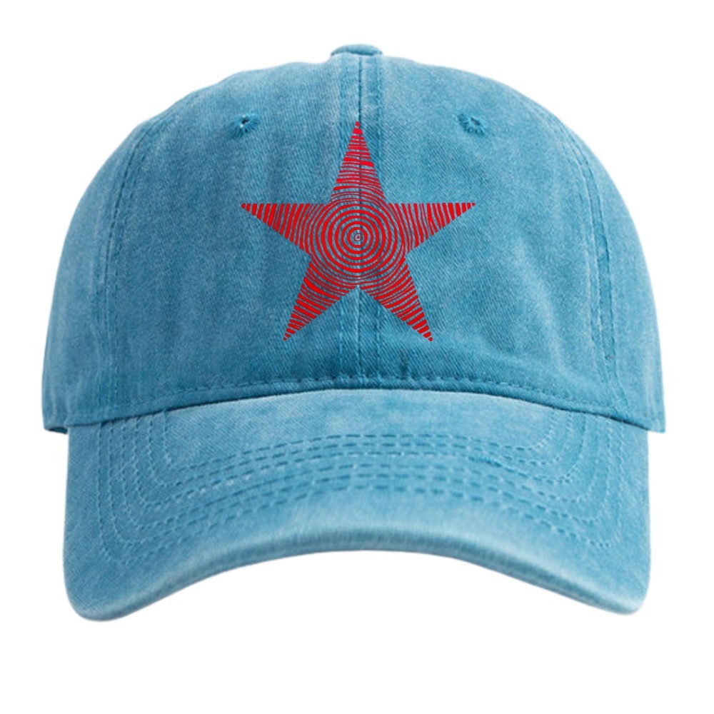 Vintage Five – Pointed Star Personalized Trendy Baseball Cap Casual Cap