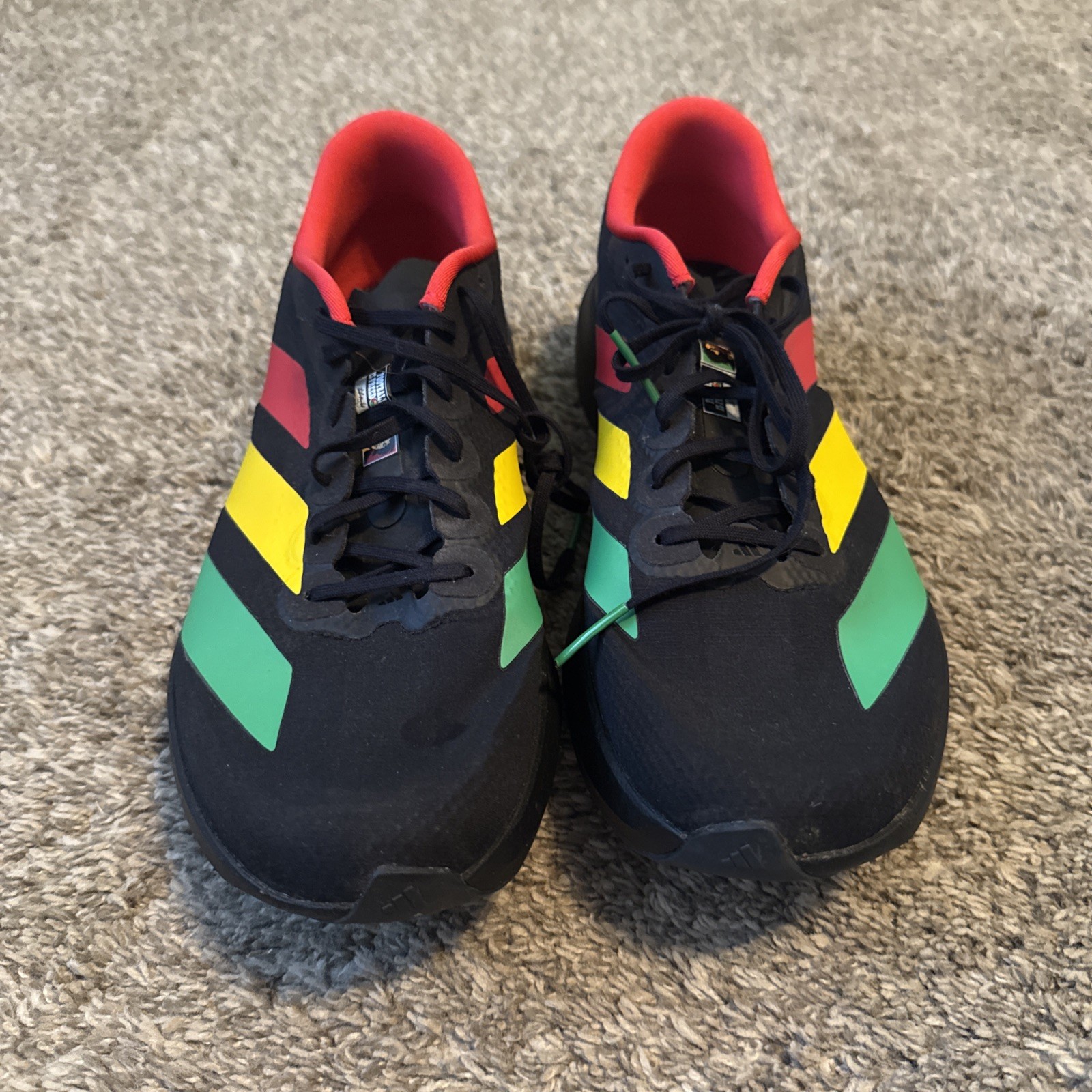 Adidas Adizero Evo SL Bob Marley Black Mens Running KJ6160 NEW Sz 13