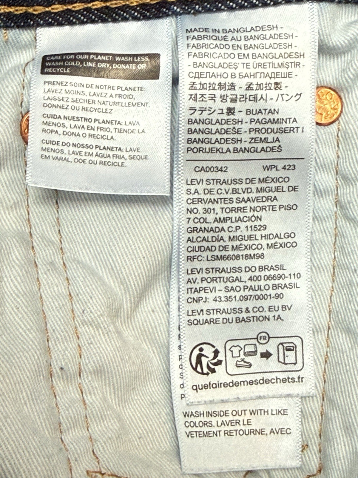 Levi’s 578 Men’s Blue Jeans, Size 29×30 Baggy Dark Wash