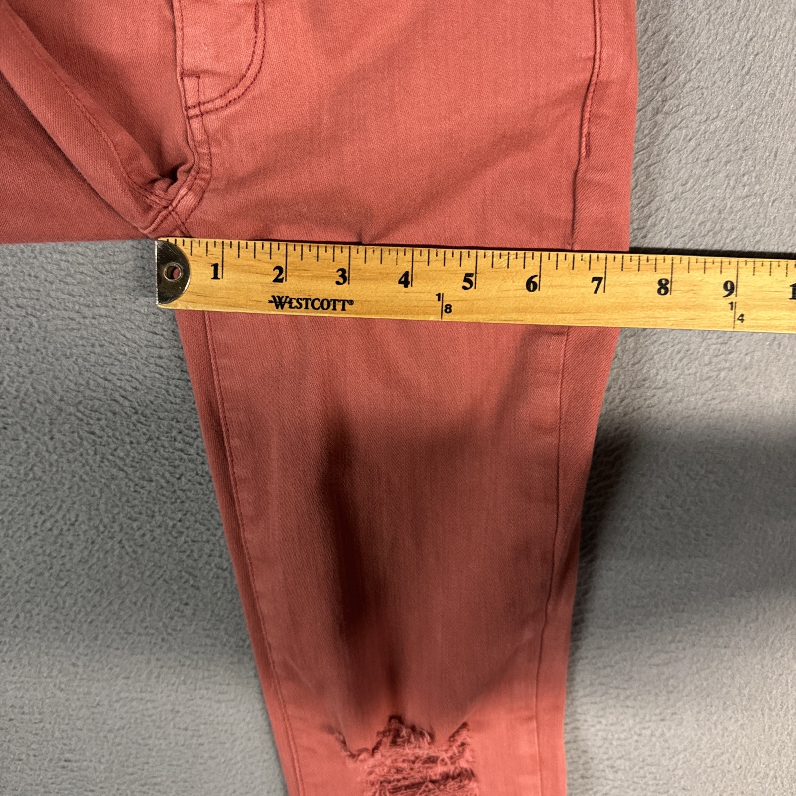 American Eagle Jeans Womens 00 Short Candy Pink Jegging Stretch Distressed Denim