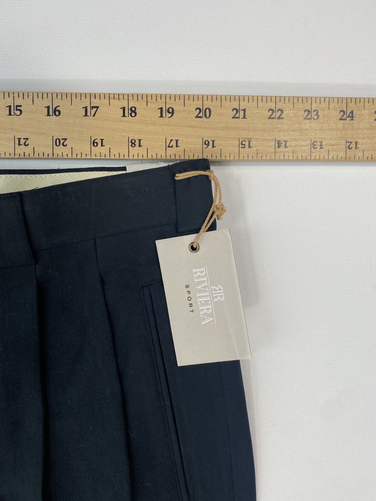 Riviera Sports Mens Pants Size 40×36 Unhemmed Career Casual NWT Modern Stretch