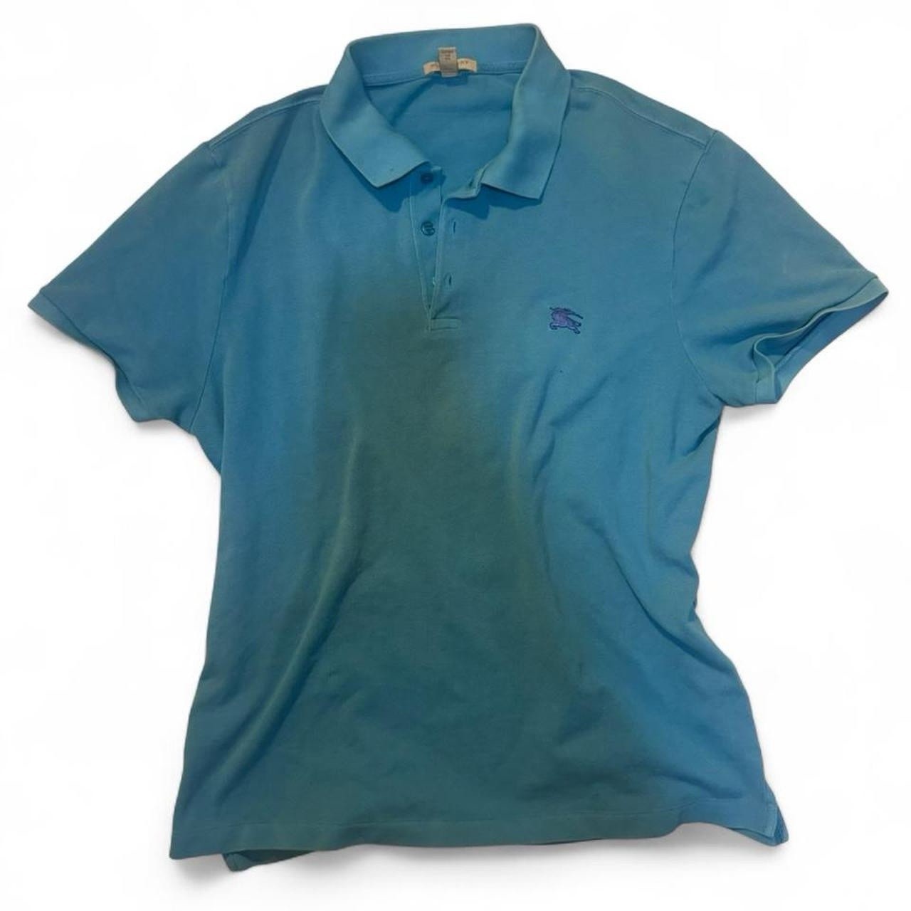 Burberry Brit Blue Polo Size XXL 100%COTTON