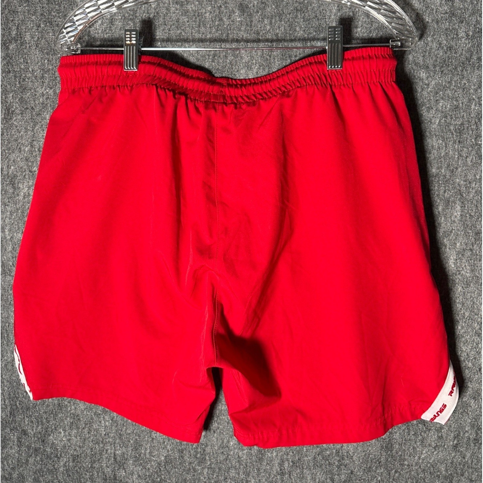 Rawlings Richmond Braves Mens Red Athletic Training Shorts Size L MLB Baseball
