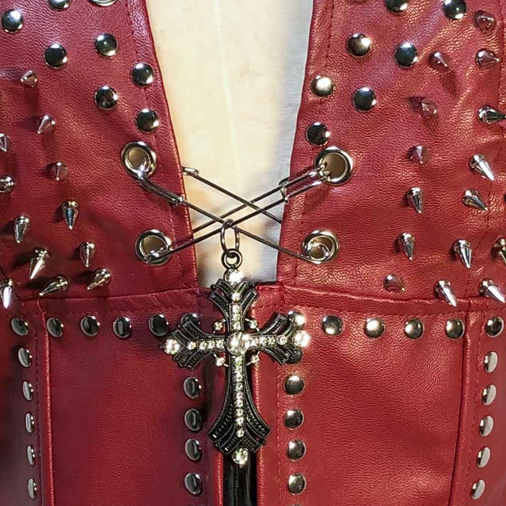 Goth Tops Spiked Emo Clothing Gothic Tank Y2K Punk Rock Clothes Grunge