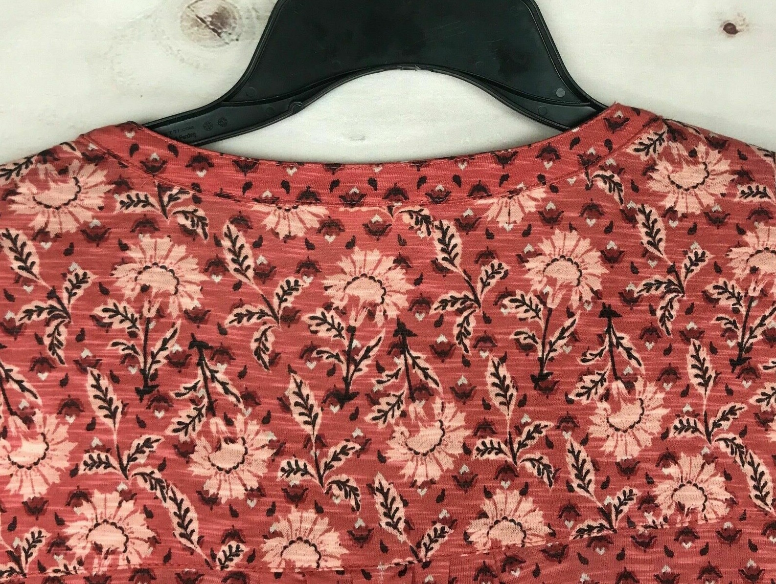 Style&Co Women’s Orange Ladder Trim Roll Tab Sleeve Top Plus Sizes 0X/1X/2X/3X