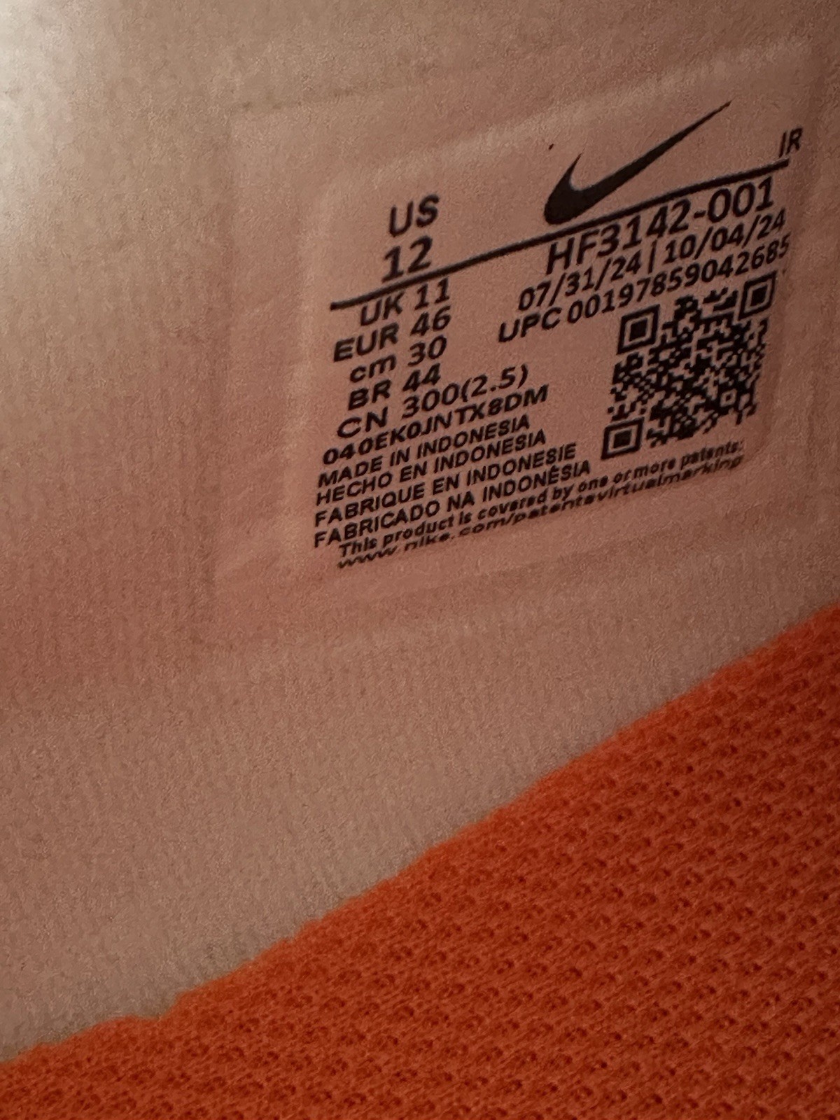 Nike Cortez Men’s Size 12 Grey Sail Suede HF3142 001 Box No Lid