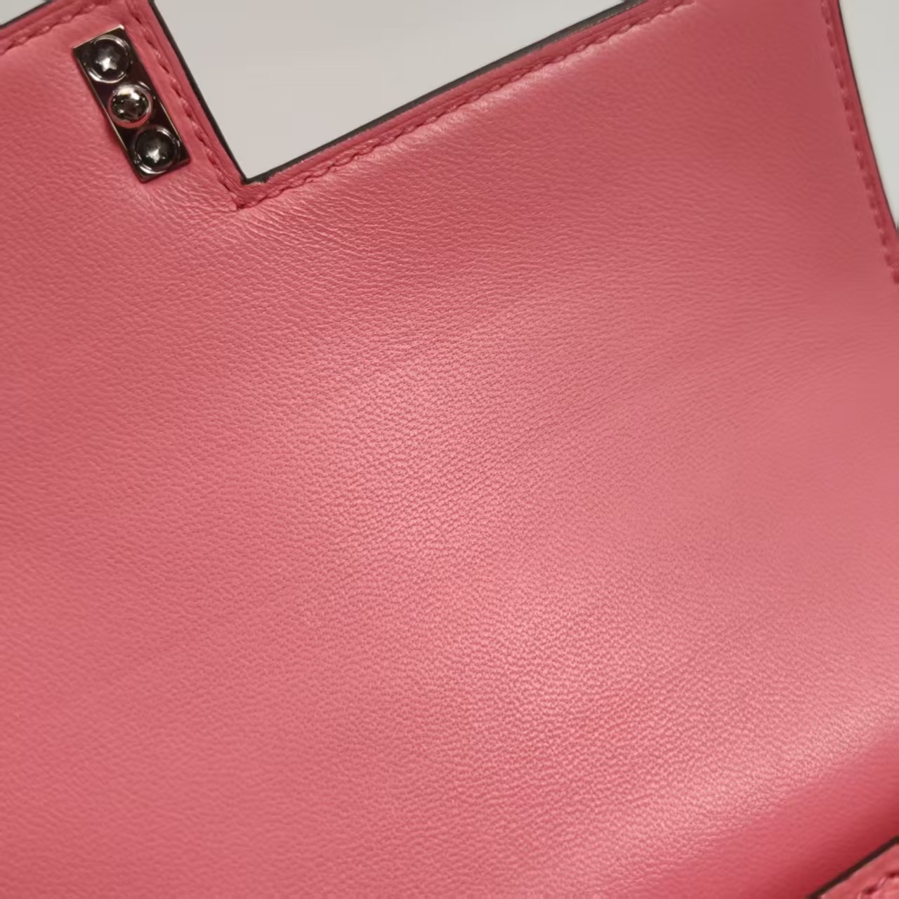 Hermes Verrou Mini 17 Wide Strap Chevre Rose Confetti 1Q Pink Silver HW PHW Auth