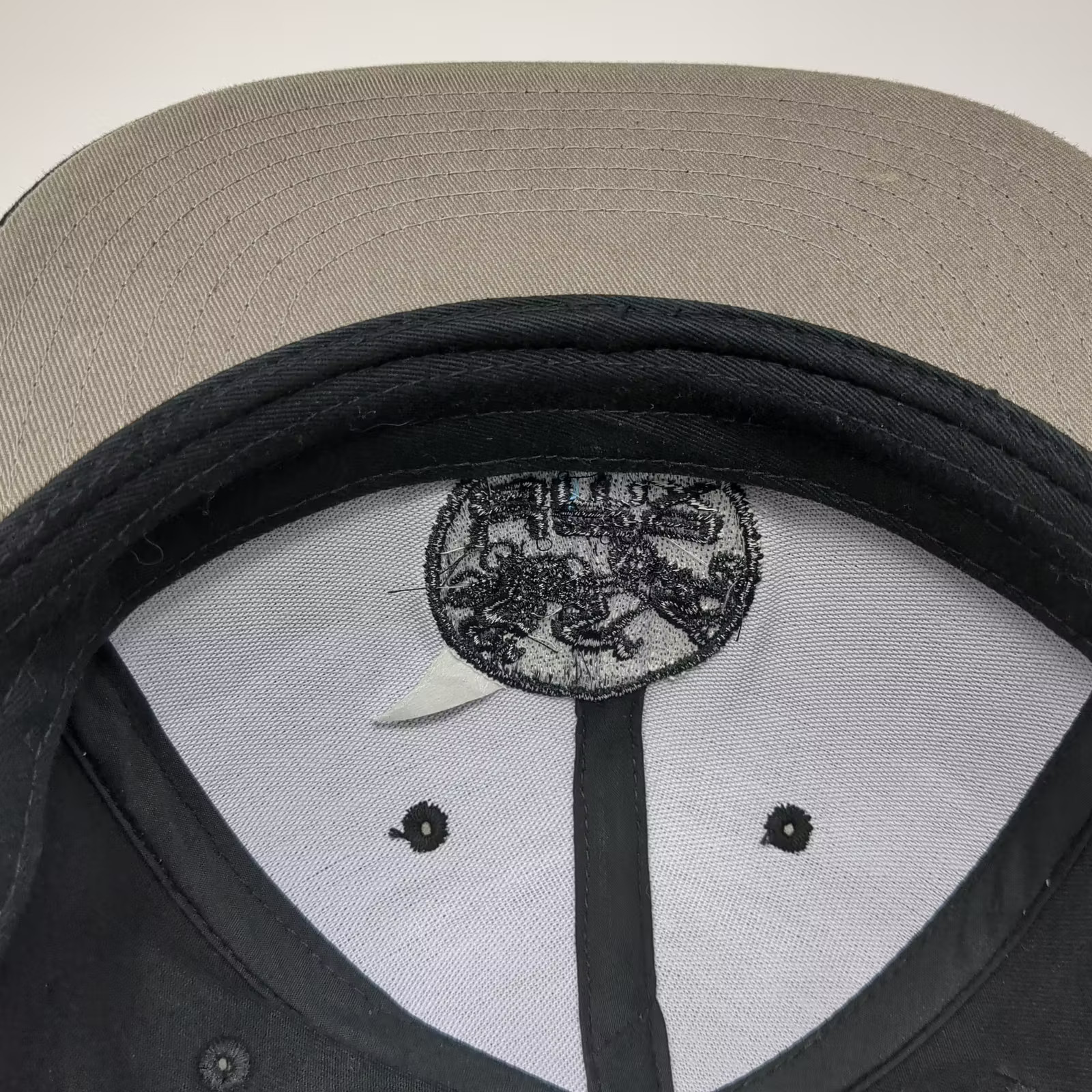 KBETHOS USA BMX Snapback Hat Black OS Flat Brim Gray Underbrim Embroidered
