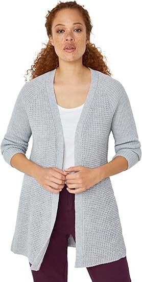Ellos Women Plus Size Open Front Waffle Cardigan Different Colors & Sizes New