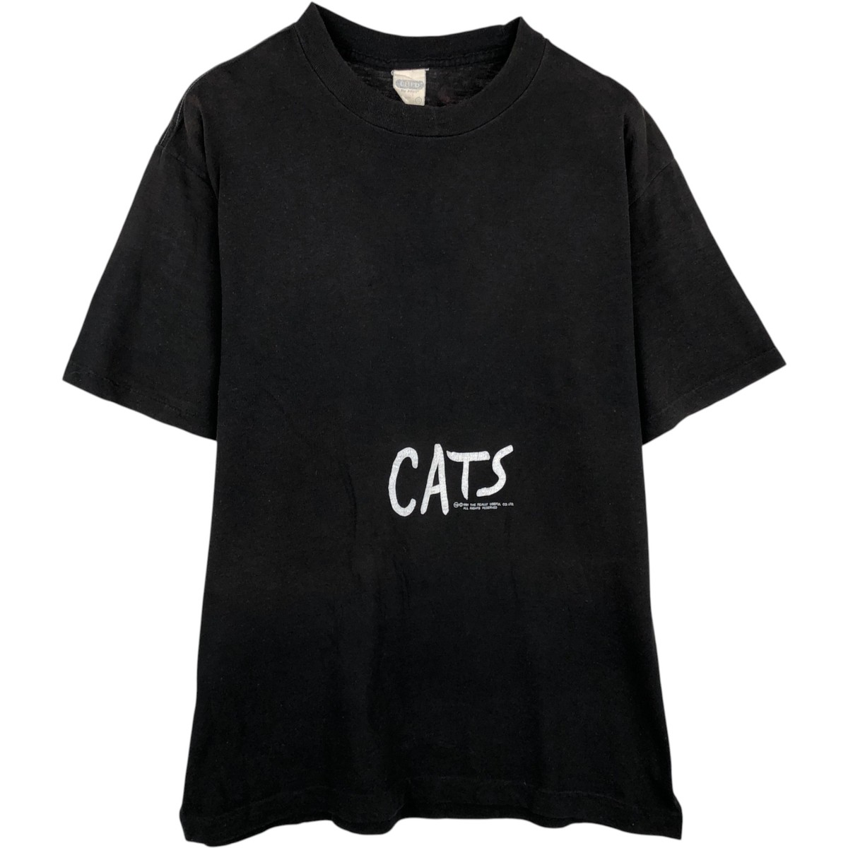 Used 80’S CHED by ANVIL CATS Cat Pattern Print T-Shirt Made in USA Men’s XL …