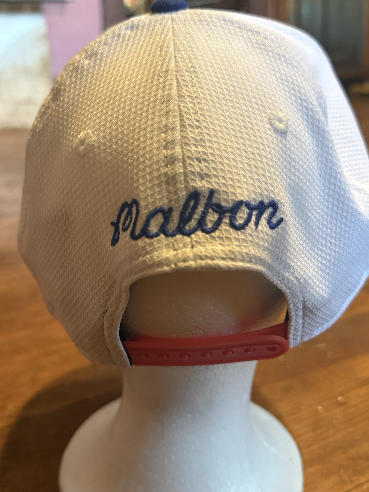 Rare Malbon x New Era 9FIFTY Low Profile Snapback Hat White Navy Orange Golf Cap