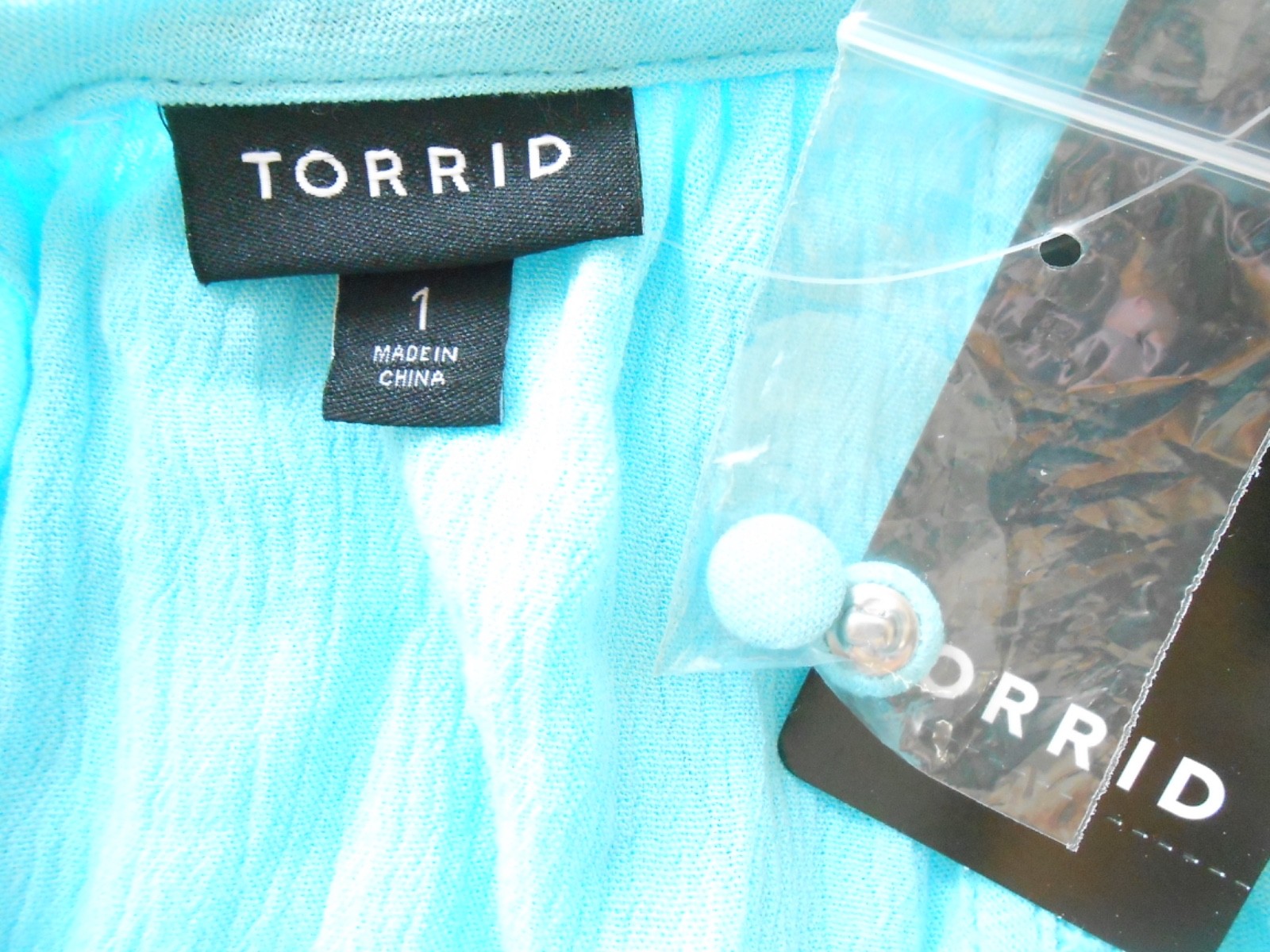 Torrid Aqua Blue Tunic Trapeze Dress Halter Rayon Lace Casual Party Cocktail NWT