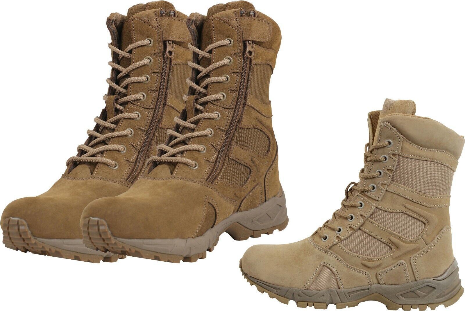 Forced Entry Combat Deployment Boots Side Zipper Tactical 8″ High