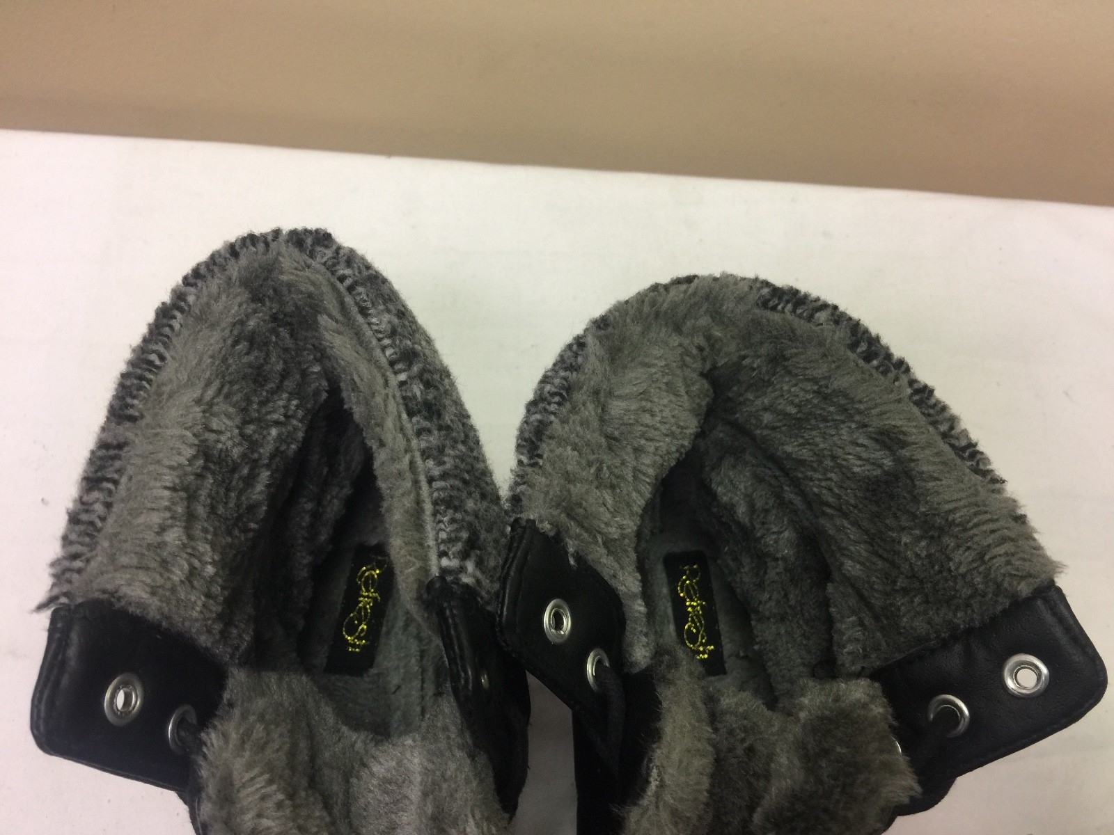 Refresh women ankle boots man made material/fur lining black color size EUR 39