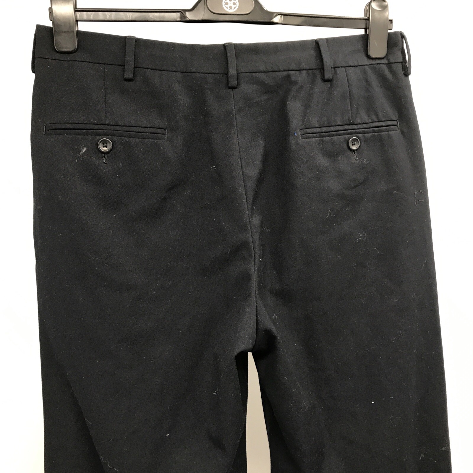 Kenneth Cole Reaction Men’s Flat Front Navy Blue Dress Pants Size 34×34 WPL386