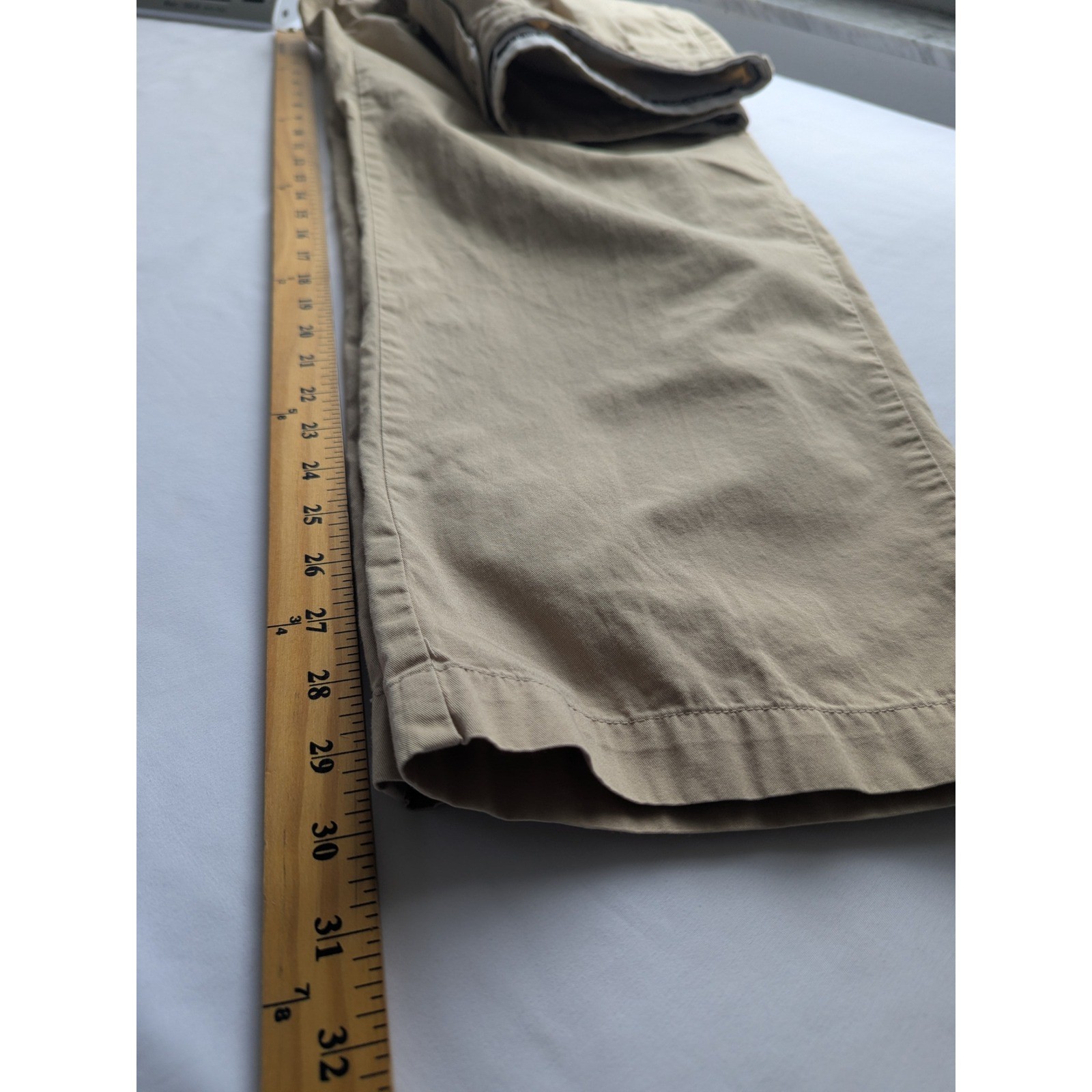 Polo Golf Ralph Lauren Chinos Mens 36×31 Tan Pleated Cotton Khaki Relaxed Pants