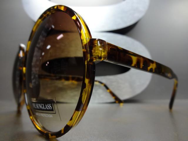 OVERSIZE EXAGGERATED VINTAGE RETRO Style SUN GLASSES Huge XL Round Fashion Frame