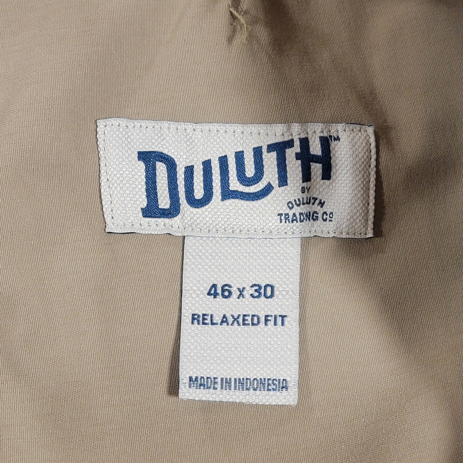 Duluth Trading Flex Dry On The Fly Cargo Pants Khaki Relaxed Fit Men’s 46×30