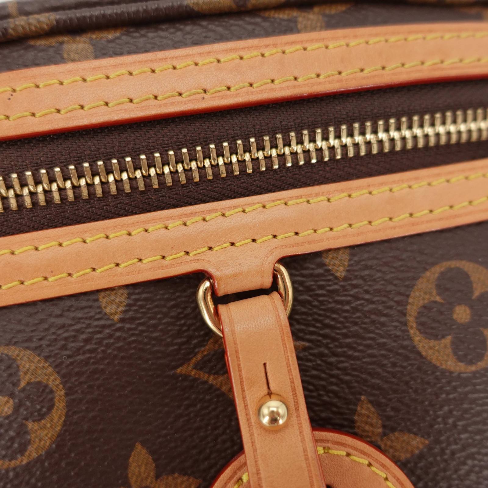 Louis Vuitton High Rise Brown Monogram Canvas Bumbag Waist Shoulder Belt Bag