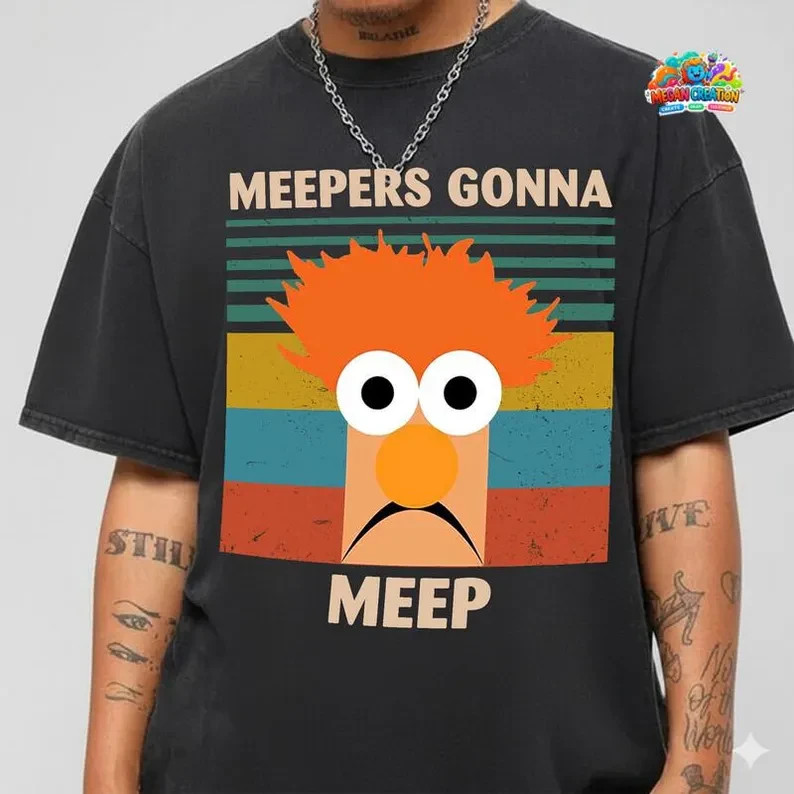 Meepers Gonna Meep Shirt, Beaker Muppet Vintage Sunset Tee