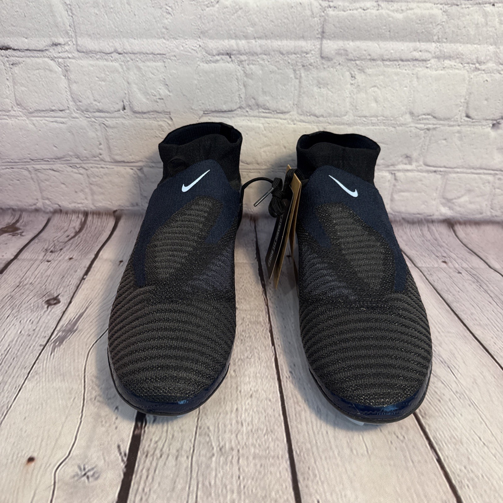 Nike Phantom 6 High Elite FG Black Ice Blue Soccer Cleats Men’s Size 9 NEW