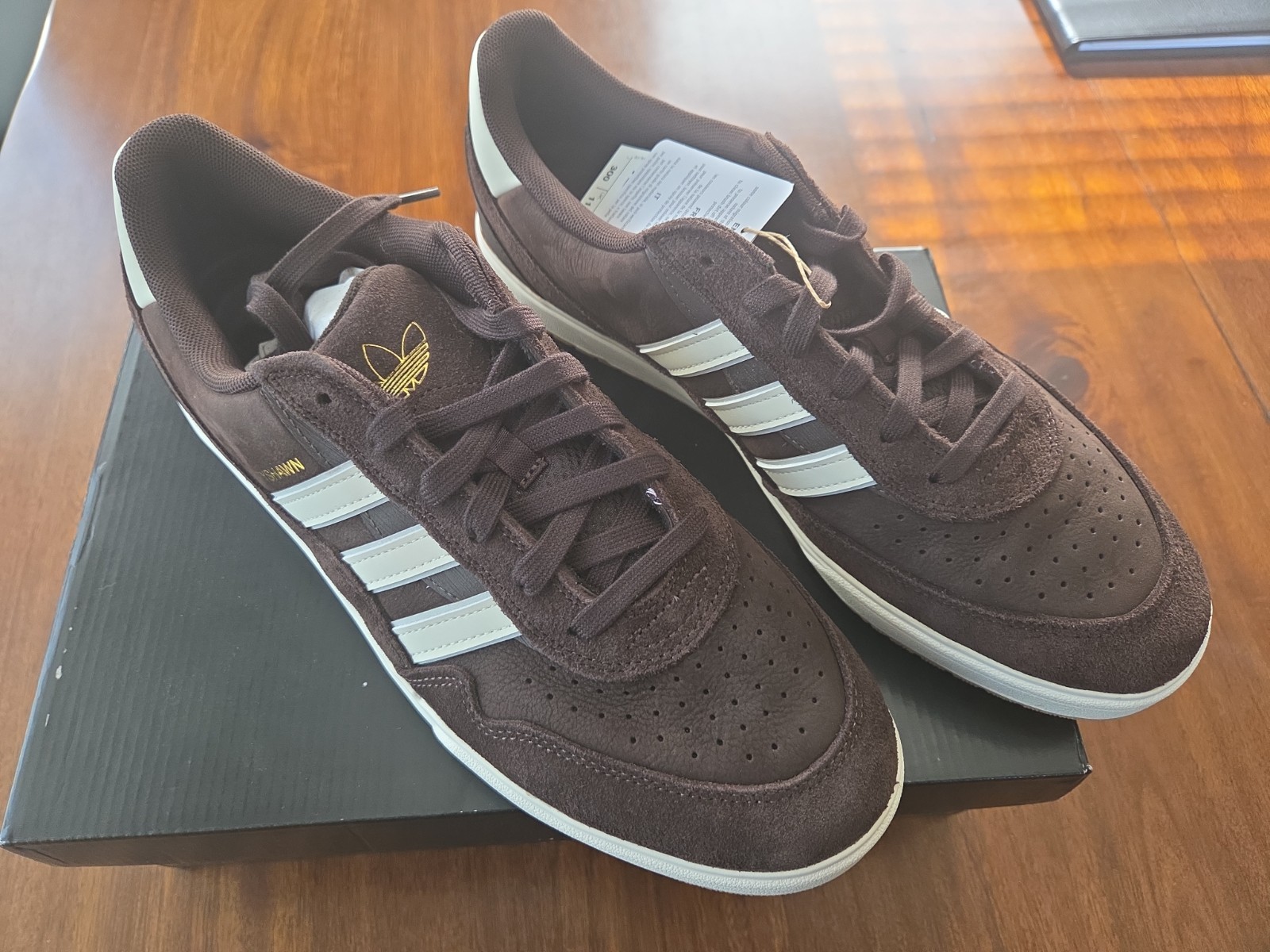 Adidas Tyshawn 2 Aurora Coffee/Off White/Chalk White Men’s Shoes Size 12 NIB