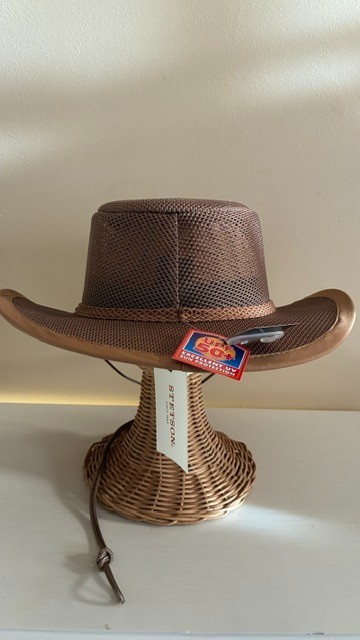 stetson cowboy hat packable with drawstring