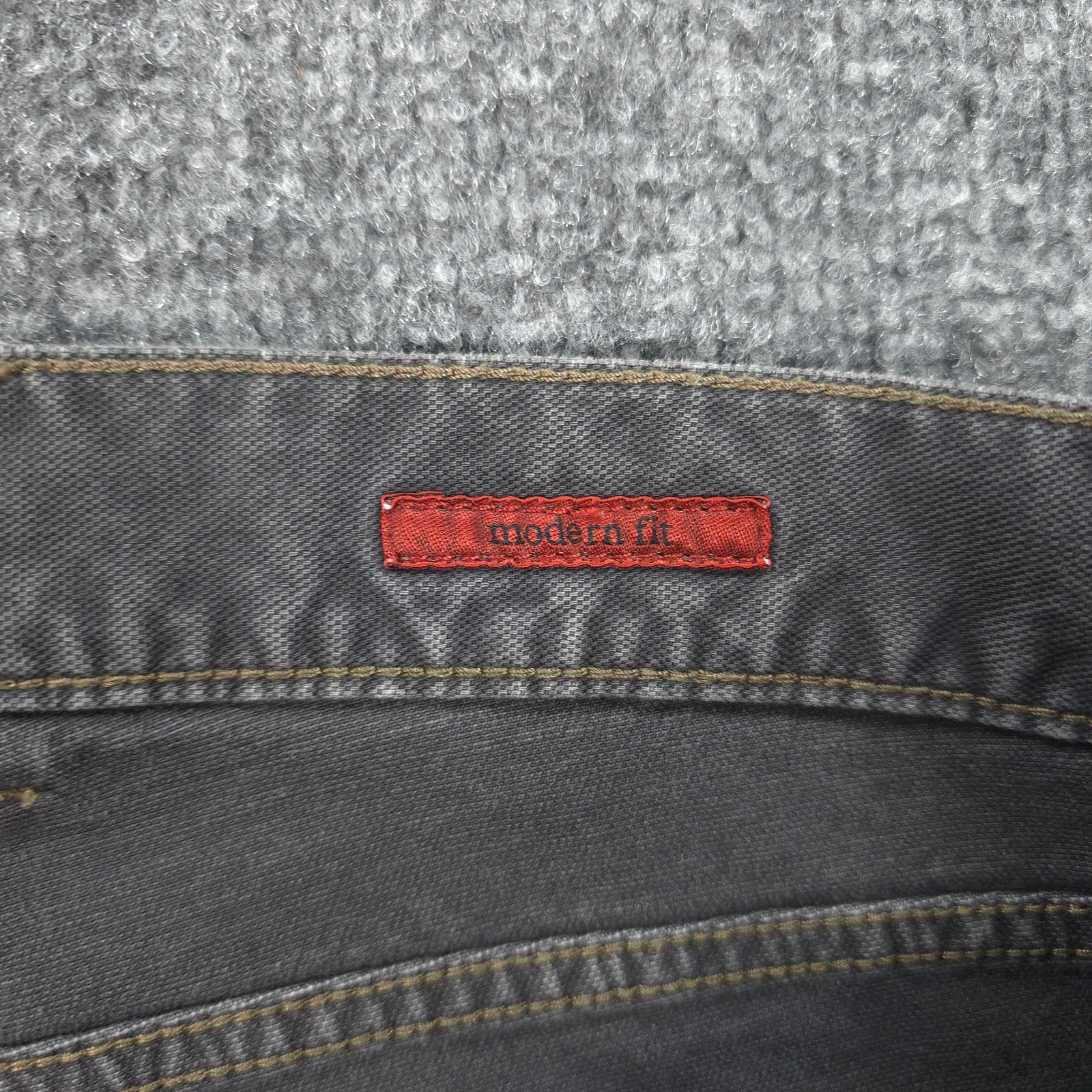 Alberto Jeans Mens 36×30 Gray Modern Fit Vintage Canvas Denim Stretch Casual