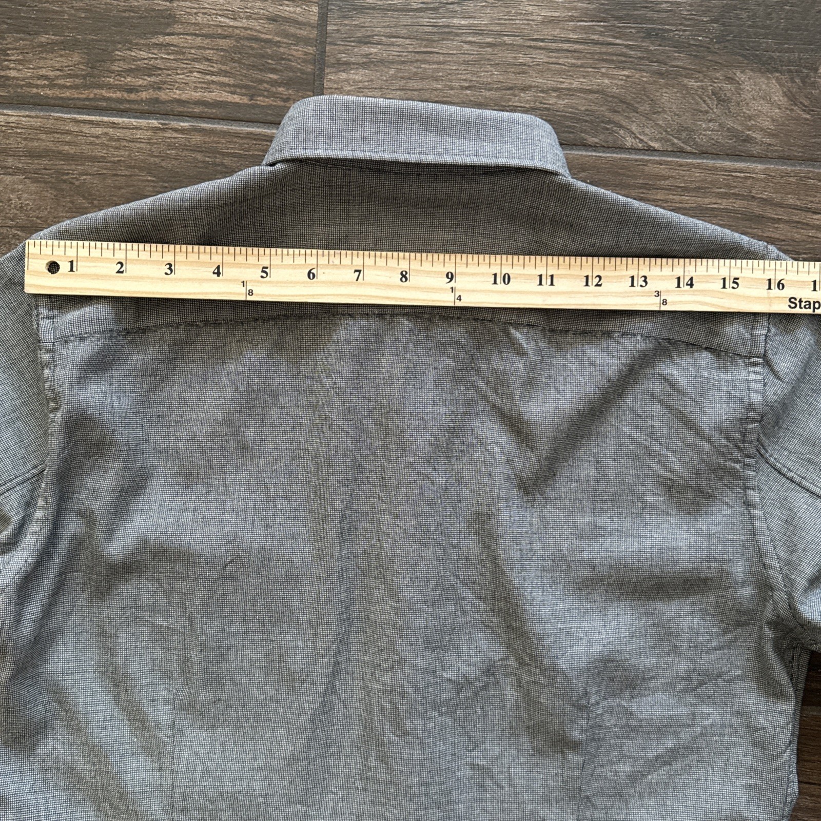 Comme des Garcons Homme Plus Shirt Men Medium Gray Wool Silk Made in Japan