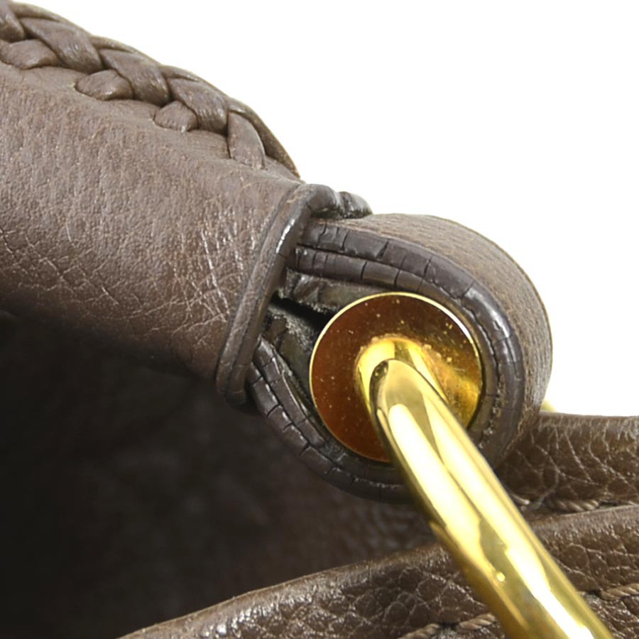 Auth LOUIS VUITTON Monogram Empreinte Artsy MM Shoulder Bag Brown M94171 e61661k
