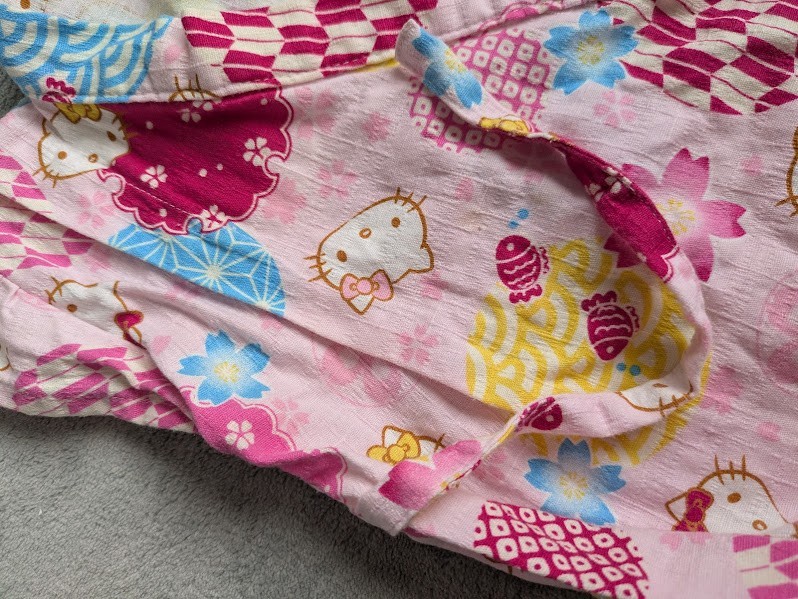 Hello Kitty Baby Romper 80cm Pink Sleeveless Yukata Jinbei Japan Exclusive Cotto
