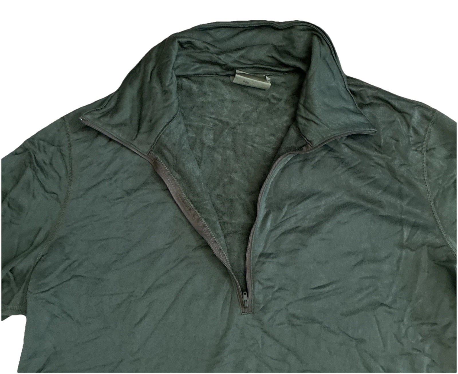 USGI Mens Size XL Sleeping Shirt Heat Retentive Moisture Resistant 1/4 Zip Shirt