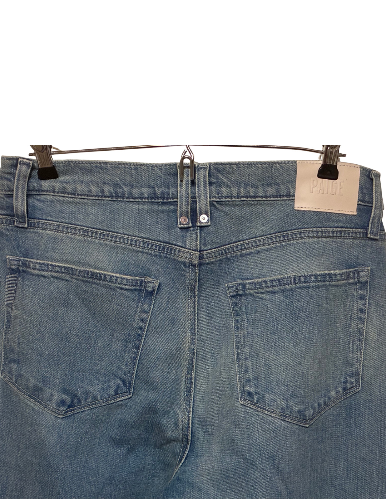 PAIGE Serena Straight Leg Boyfriend Jeans NWT Riff Wash Premium Denim